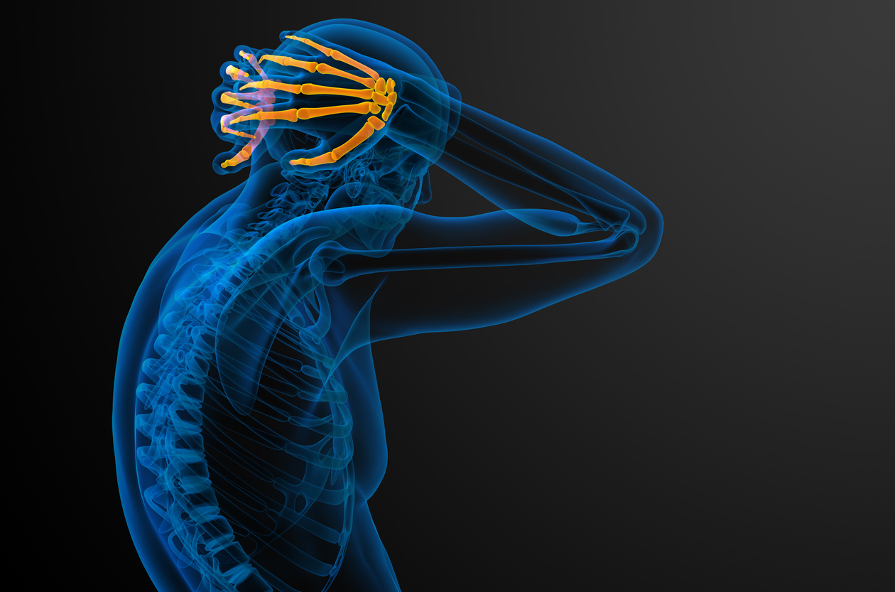 incisions for decompression of the occipital nerves